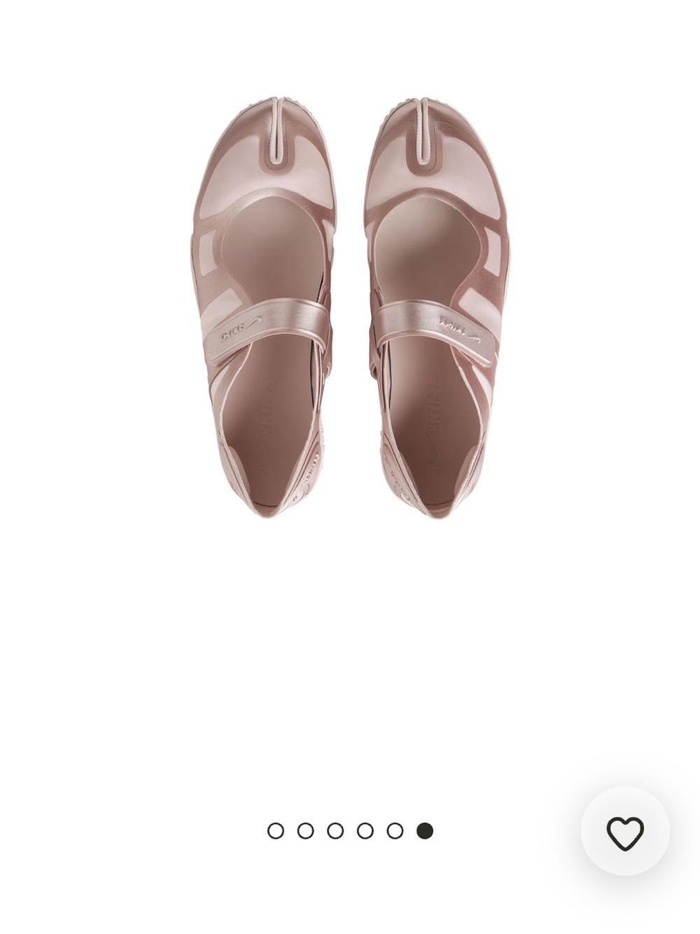 Nike Pink Metallic Tabi Flats - Picture 2 of 9